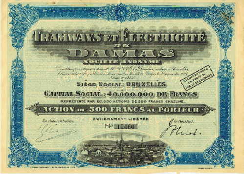 Tramways et Electricite de Damas