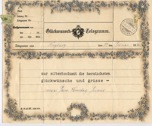 Glckwunsch-Telegramm